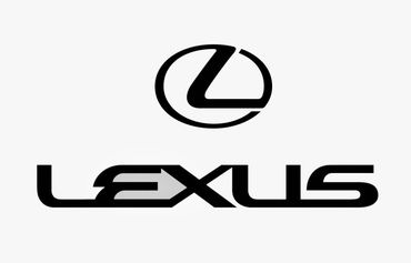 The Lexus logo with stylized text below it.