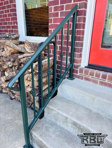 Custom metal railing.