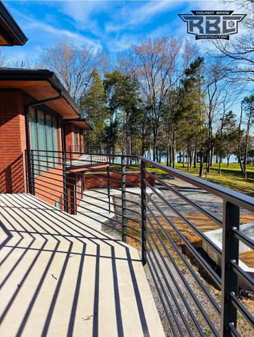 Railing fabrication and installation.