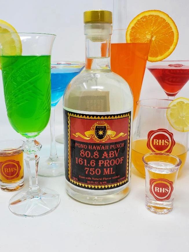 Photo image of Cocktails & Pono 80.8% Hawaii Punch crafted by RHS Royal Hawaii Spirits Distillery 