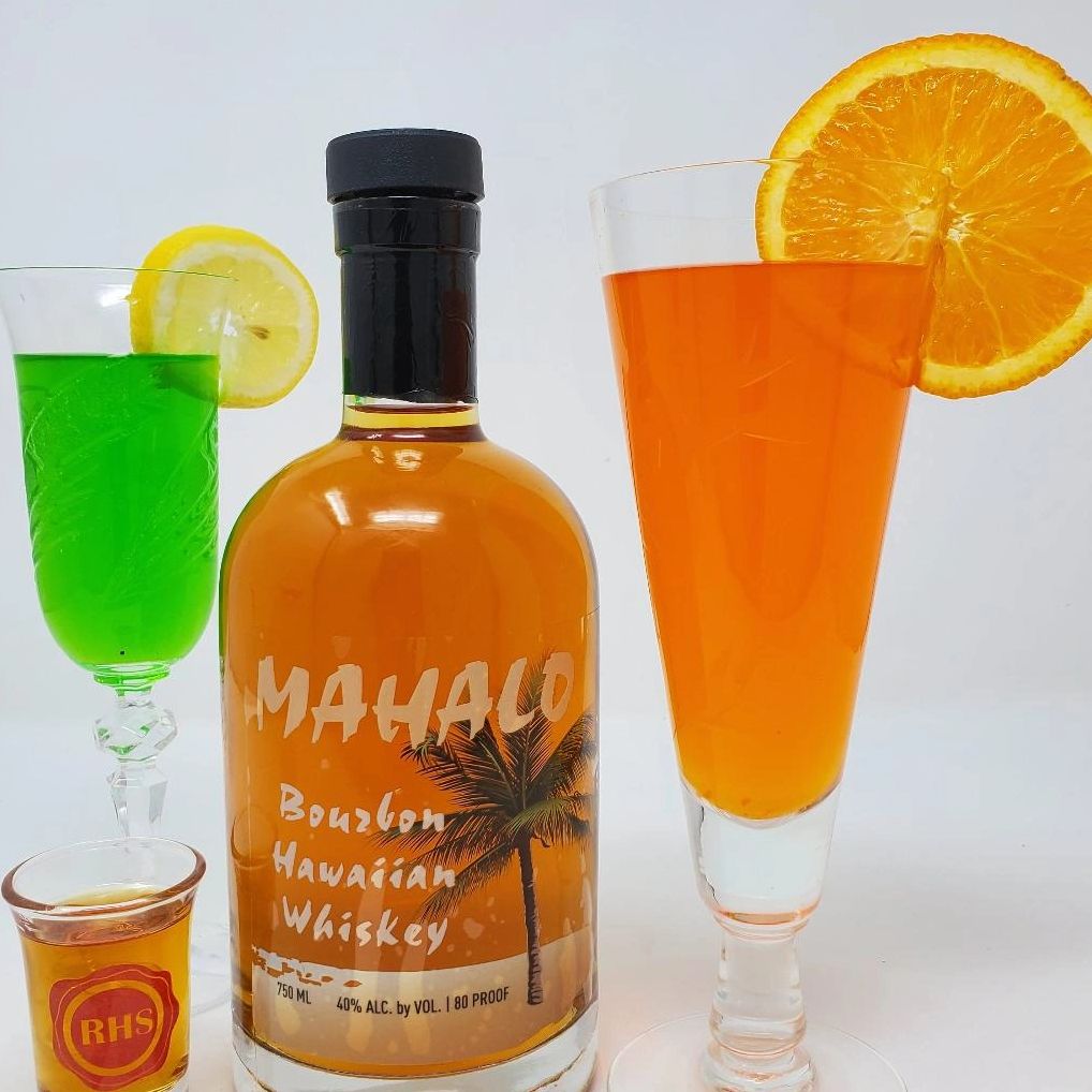Photo of Cocktails with Mahalo Hawaii Bourbon Whiskey crafted by RHS Royal Hawaii Spirits Distillery