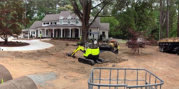 Residential Grading in Raleigh, North Carolina.
