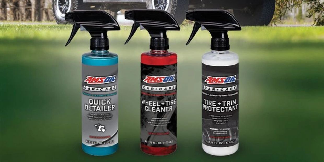 Car care products displayed with a silver SUV and the phrase "More Ways to Shine."