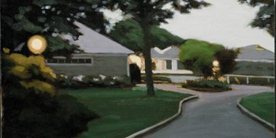 Farm Neck Golf Course, Martha's Vineyard, oil painting