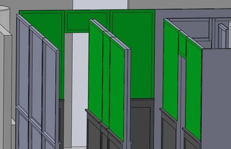 Concept set design. 3D CAD model