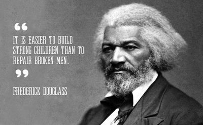 Frederick Douglass image and quote