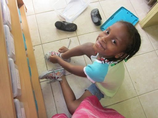 Tying your own shoelaces is a sign of independence