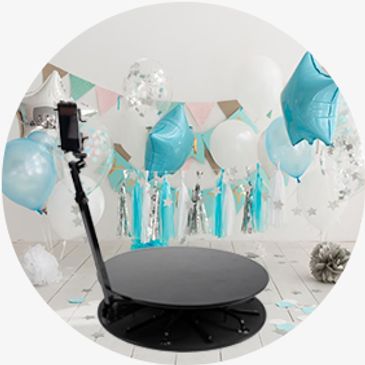 Cabina de video giratoria.