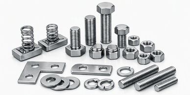 SS & HDG bolts, nuts, washers