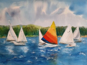 Windy sail