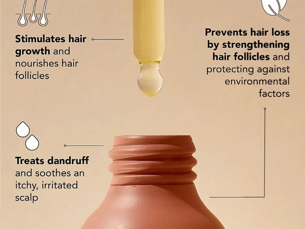 diagram showing what the rosemary serum does