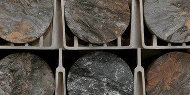 CoreSafe has ribbing in each channel to help keep core oriented & assists with drainage