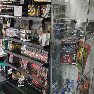 Our growing range of Warhammer products in store. All at a discount!