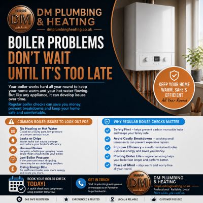 DM Plumbing &Heating Boiler services. Bristol