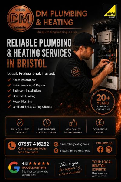 DM Plumbing & Heating, Bishopston, Bristol