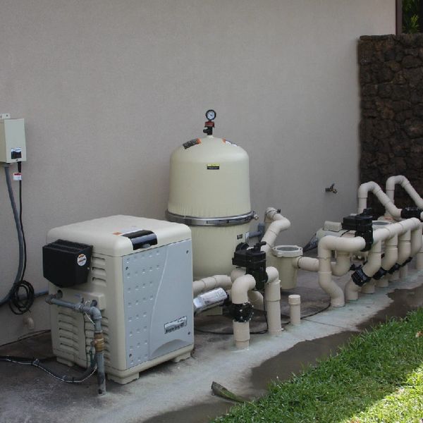 Pentair Pool Equipment Variable Speed Pump, Filter, Natural Gas Heater, Salt Water Generator