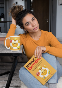 Woman and coffee cup