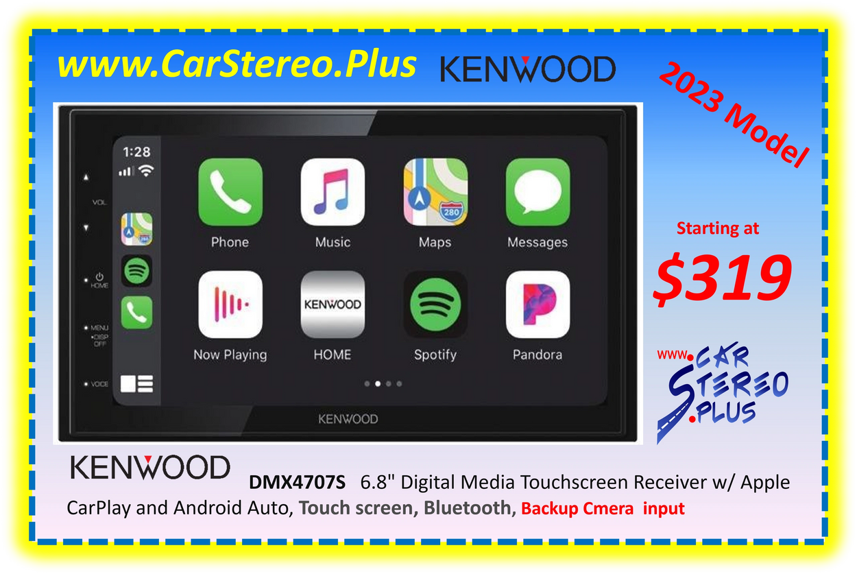 Kenwood 
Apple CarPlay
android auto
