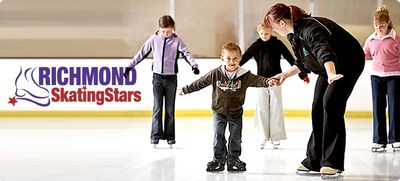 Children playing the stake With Richmond Skating  ice zone