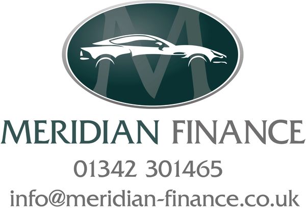 Logo for Meridian Finance with contact details.
