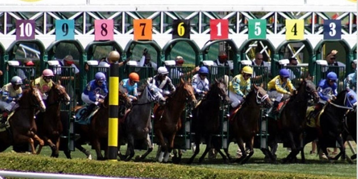 Saratoga racetrack gates