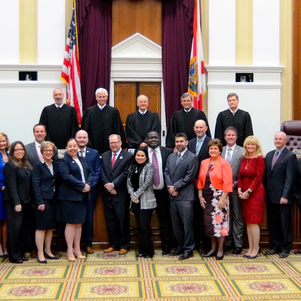 Florida Supreme Court and 2020 Florida Bar honorees.