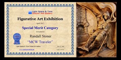 Traveler - Woodcarvings by Randall Stoner, aka Madcarver