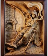 Traveler - Woodcarvings by Randall Stoner, aka Madcarver