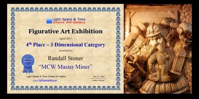 Master Miner - Woodcarvings by Randall Stoner, aka Madcarver