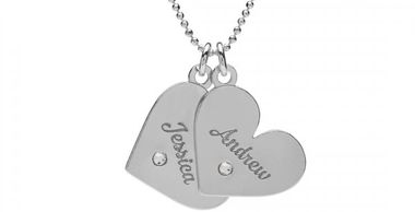 Necklace customised personalised name engraving logo