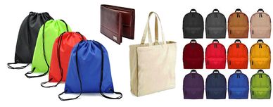 Cotton bags,backpacs, wallets for printing, customisation, personalisation, logos, names, pictures.