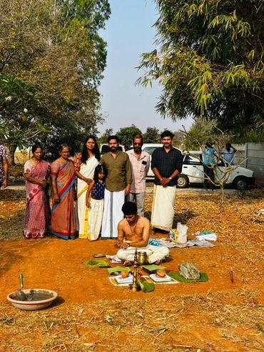 Bhoomi Pooja at Earthsong by Manyatha (Devanahalli)