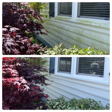 power washing house siding