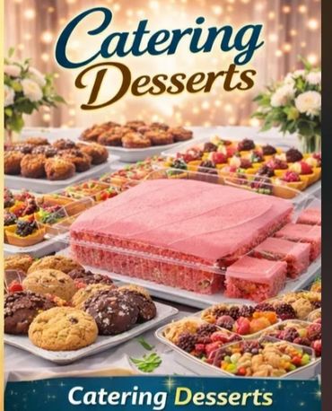 Event or party?
Treat your guests to a delicious variety with our assorted dessert catering options.