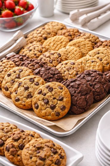 Fresh Baked Assorted Cookies
Enjoy our freshly baked assorted cookies, made with rich ingredients an