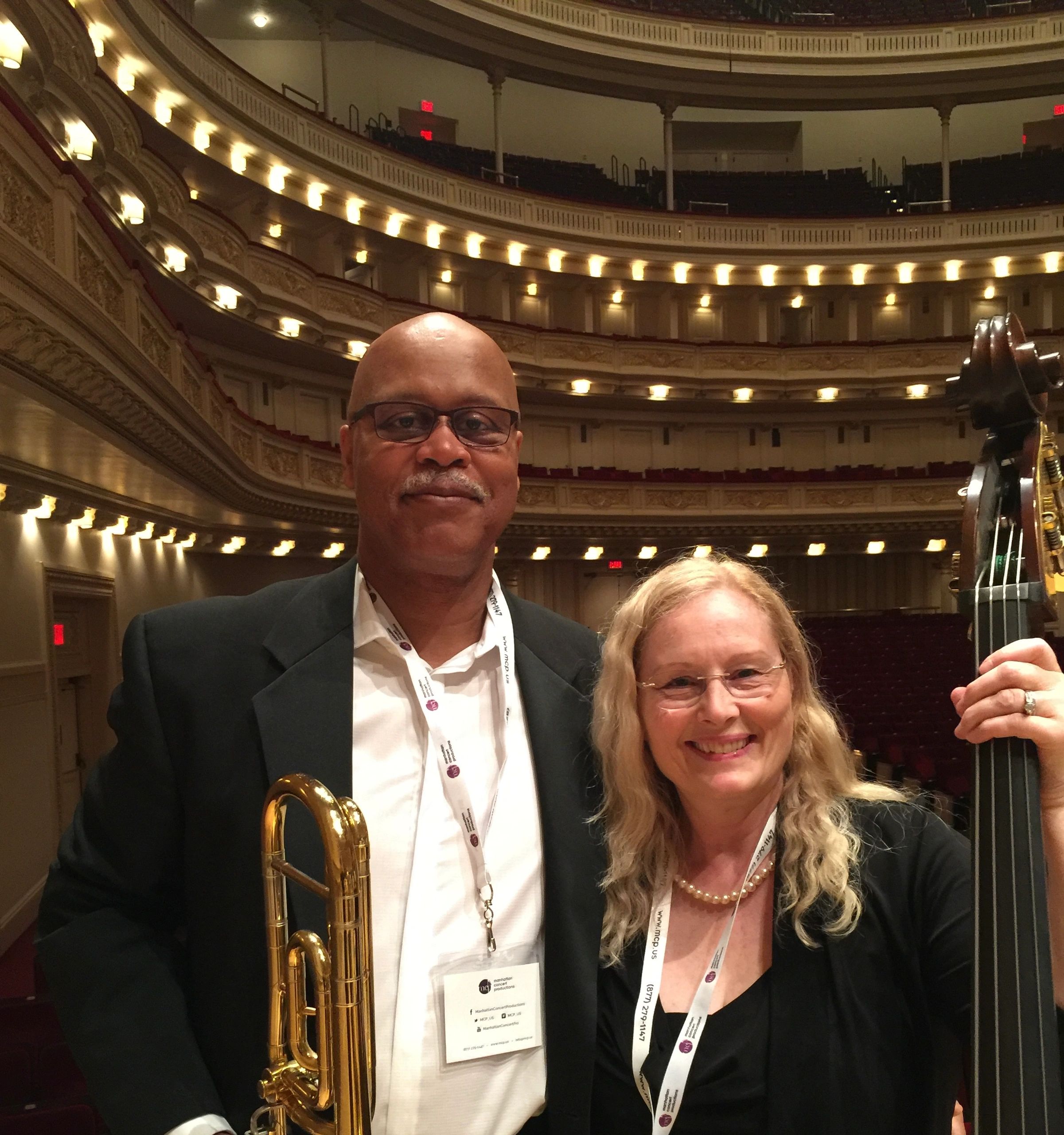 Dale and Connie Nesbary at Carnegie Hall 2016