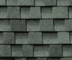 Slate: GAF Slate shingles in dark gray with subtle undertones, mimicking natural stone.