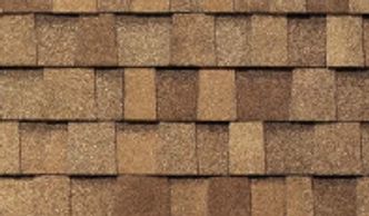 TAMKO Titan XT shingles in Rustic Cedar, featuring warm, wood-inspired tones, dimensional design.