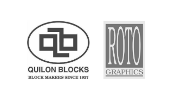 Logos of Quilon Blocks and Roto Graphics side by side.