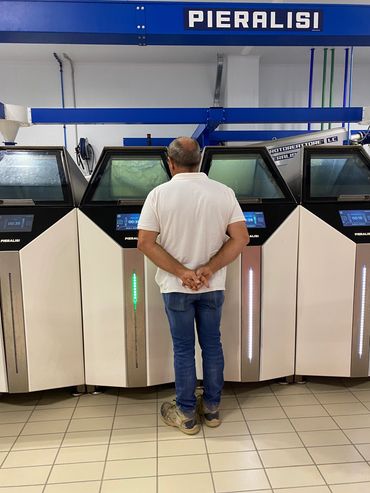 Proprietor, Sebastiano, closely watching every stage