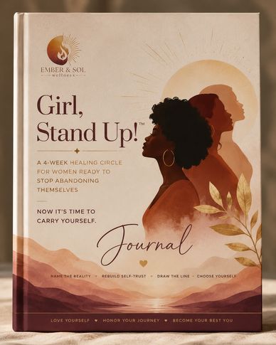 Empowering journal for women ready to heal and stand strong.