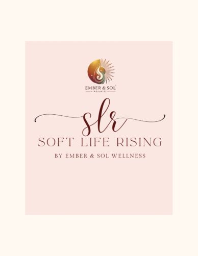 Logo for Soft Life Rising by Ember & Sol Wellness.