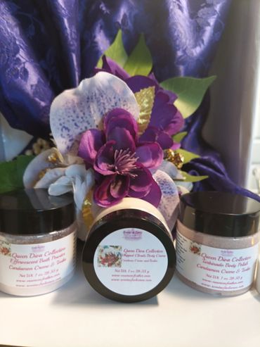 Queen Diva Collection focus on body and bath products