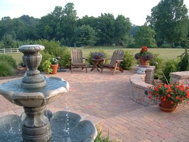 Lincoln University Patio, Raised Patio, Seat walls and Low-voltage Landscape Lighting