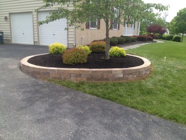 Downingtown Garden retaining wall