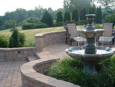 Lincoln University Patio, Raised Patio, Seat walls and Low-voltage Landscape Lighting