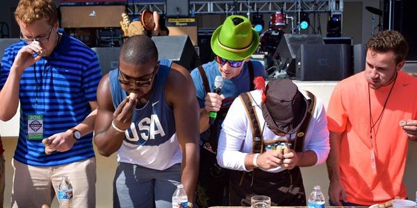 Bratwurst Eating Contest 