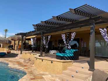 Attached Aluminum Pergola