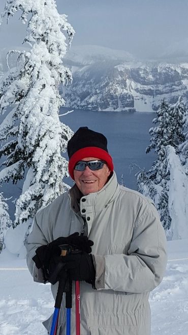 Enjoying the view at Crater Lake 12-29-2015