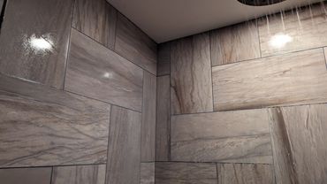 Custom tile shower